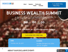 Tablet Screenshot of businesswealthsummit.com